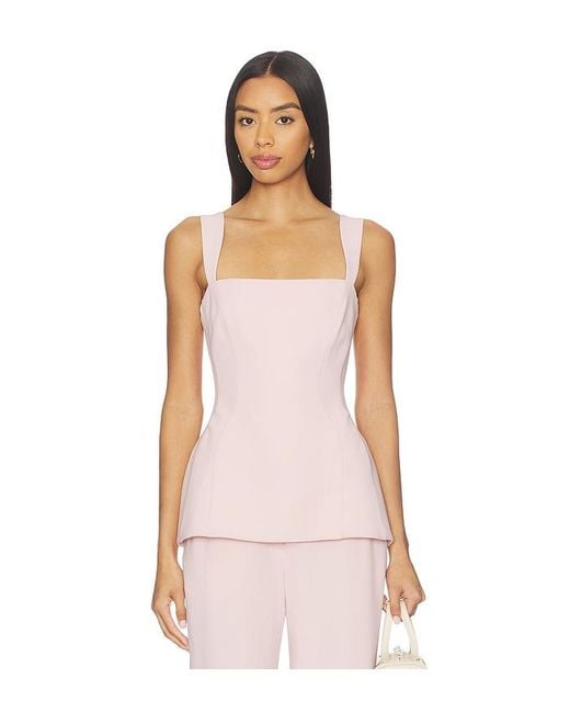 Amanda Uprichard Pink Andreina Top
