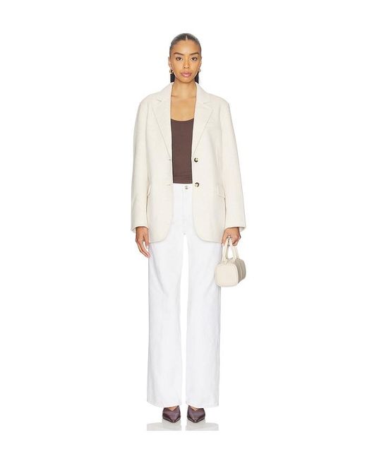 Rag & Bone White Zoe Wool Blazer