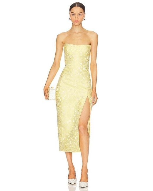 Amanda Uprichard Yellow Ivy Dress