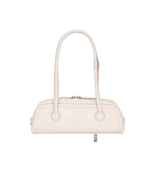 MARGE SHERWOOD White Soft Boston East West Mini Shoulder Bag