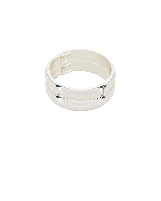Ettika White Armreif-Set Simple Stack