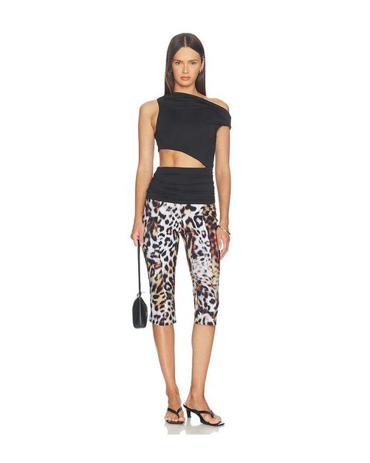 Norma Kamali Black Pedal Pusher Jean