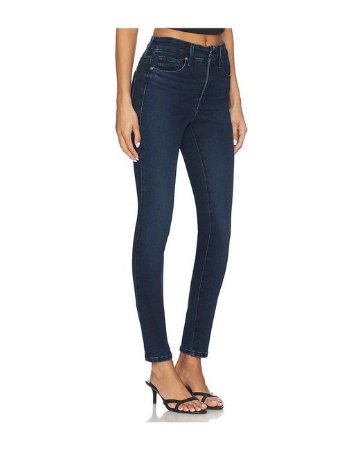 GOOD AMERICAN Blue Soft Tech Good Legs Skinny Jeans