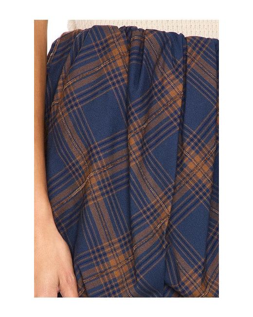 h:ours Blue Auden Mini Skirt
