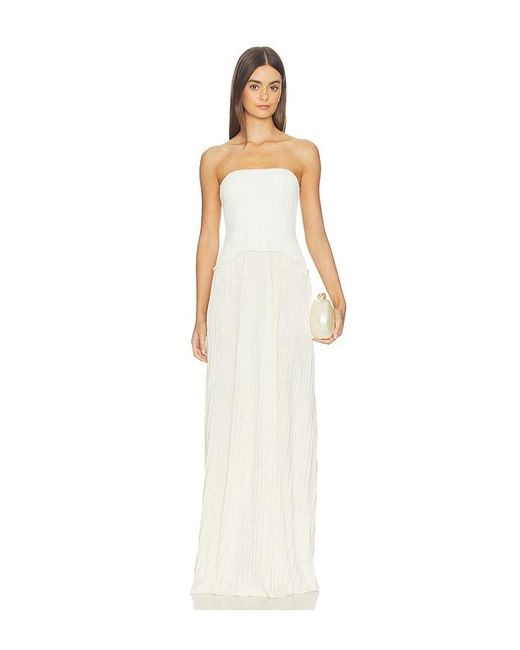 Solid & Striped White The Strapless Soglio Dress