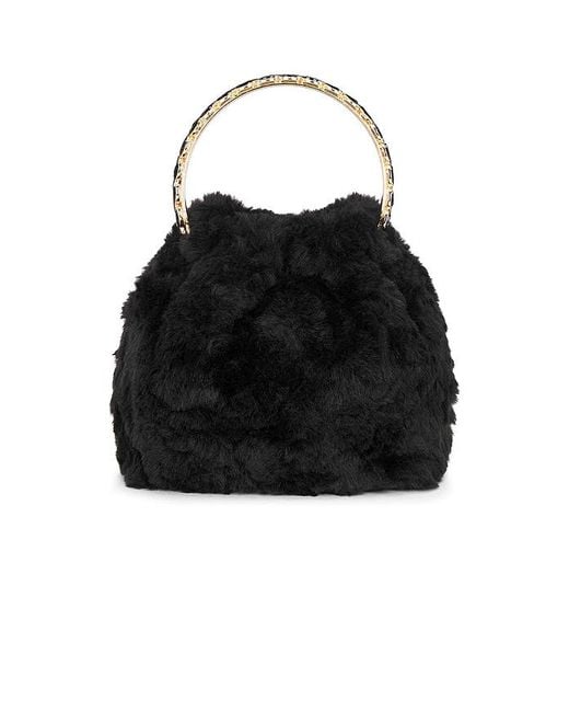 Olga Berg Black Philippa Top Handle Bag