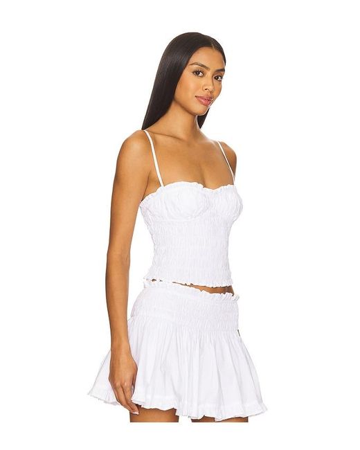 MAJORELLE White Alexis Top