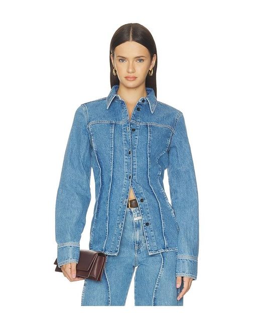 Closed Blue Organic Seaming Shirt