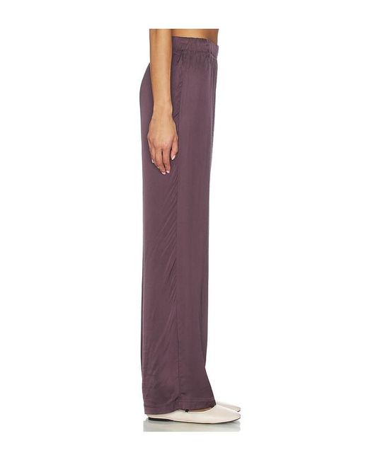 PERFECTWHITETEE Purple Camile Wide Leg Pant