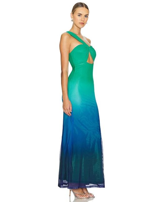 Runaway the Label Blue Kyree Maxi Dress