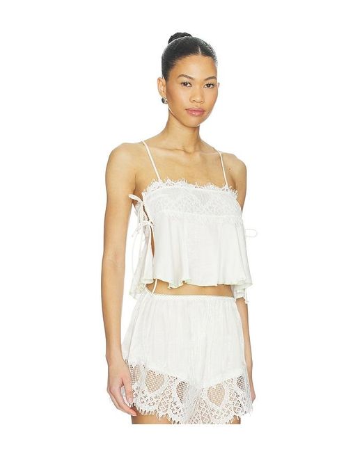 Free People White Sweet Love Cami