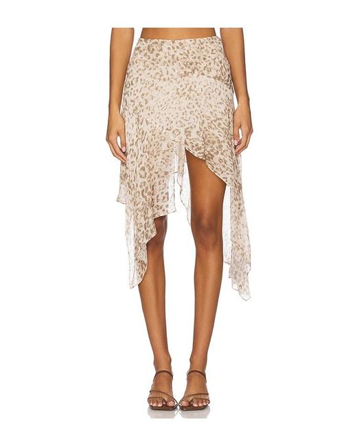 Bec Bridge Women's Natural Feline Asymmetric Skirt