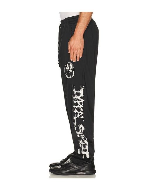 Y-3 Black Gfx Tp Sweatpants for men