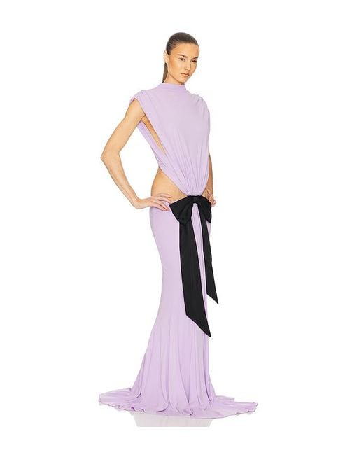 Helsa Pink The Constantina Jersey Dress With Bow