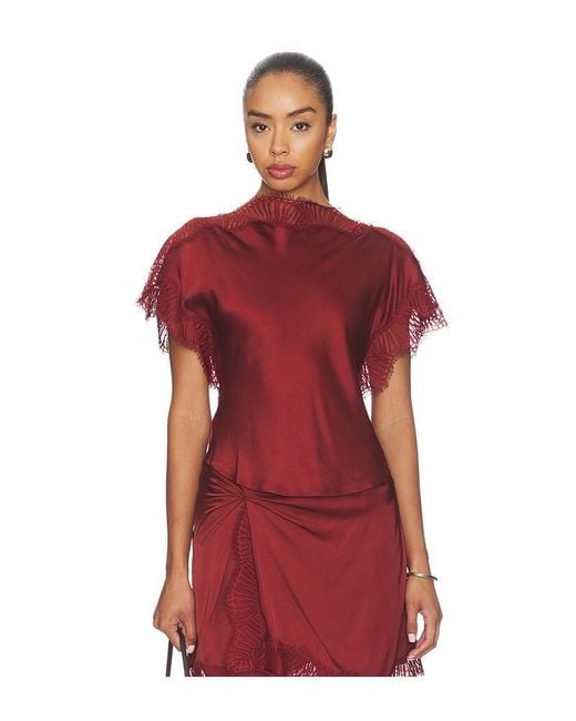 A.L.C. Red Luna Top