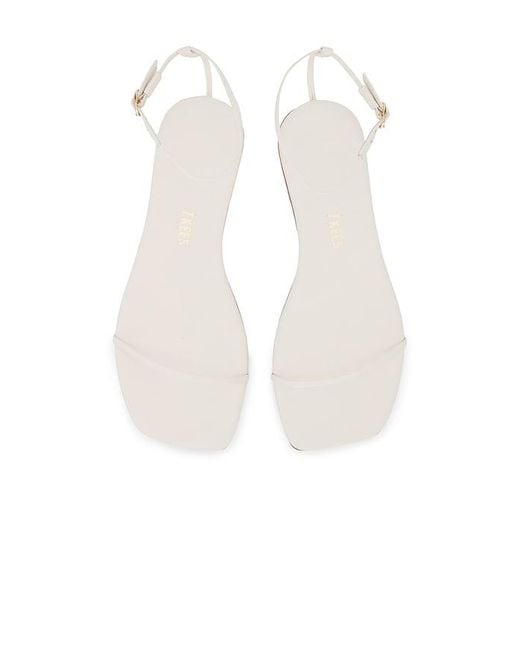TKEES White Square Toe Twiggy Sandal