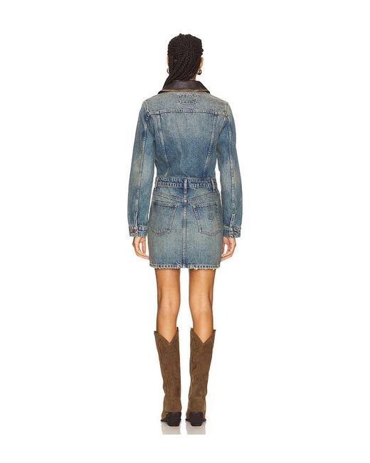 Jonathan Simkhai Blue Maxella Denim Jacket Mini Dress
