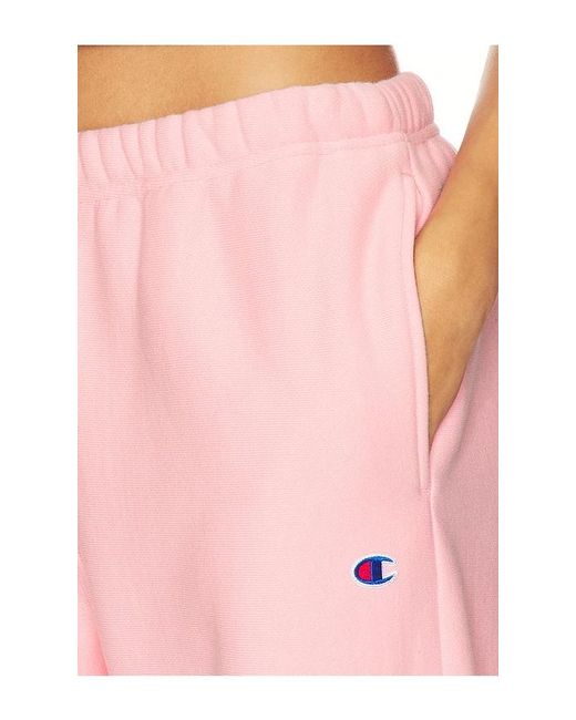 Champion Pink Essentials Reverse Weave Cinched Bottom Sweatpant