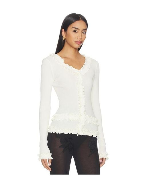 OperaSPORT White Caroline Seamless Top