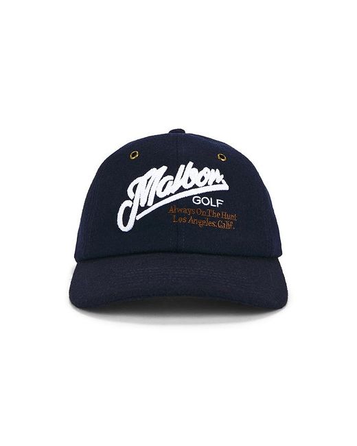 Malbon Blue Maxwell Snapback Hat for men
