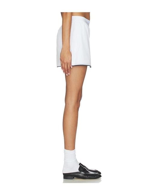 Varley White Anaya Mid Rise Skort