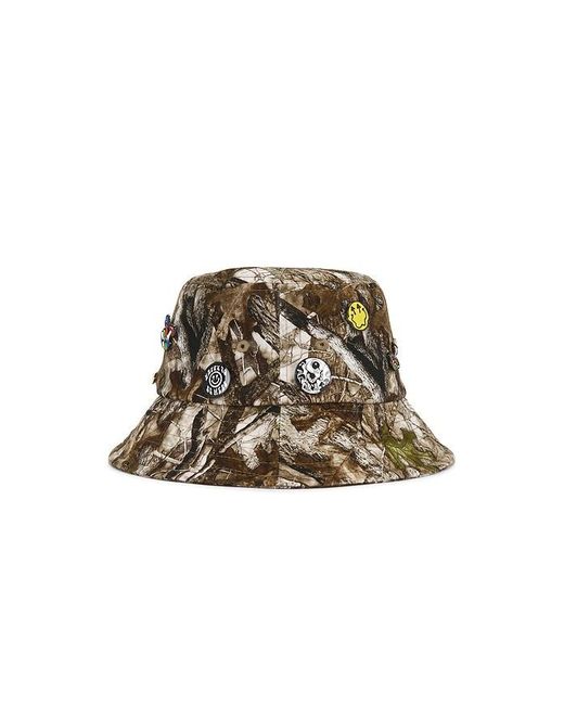 Happy Caps Natural Pin Bucket Hat