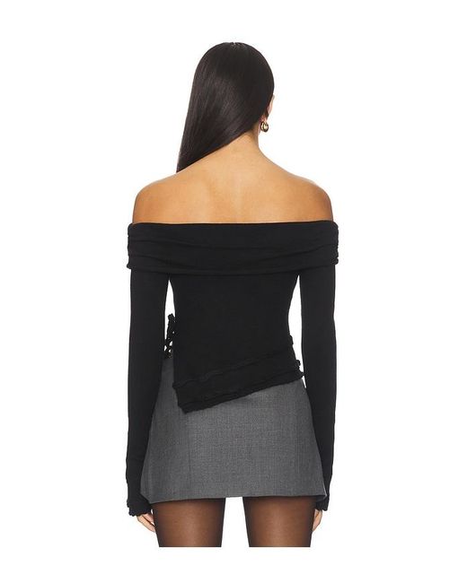 GUIZIO Black Soler Top