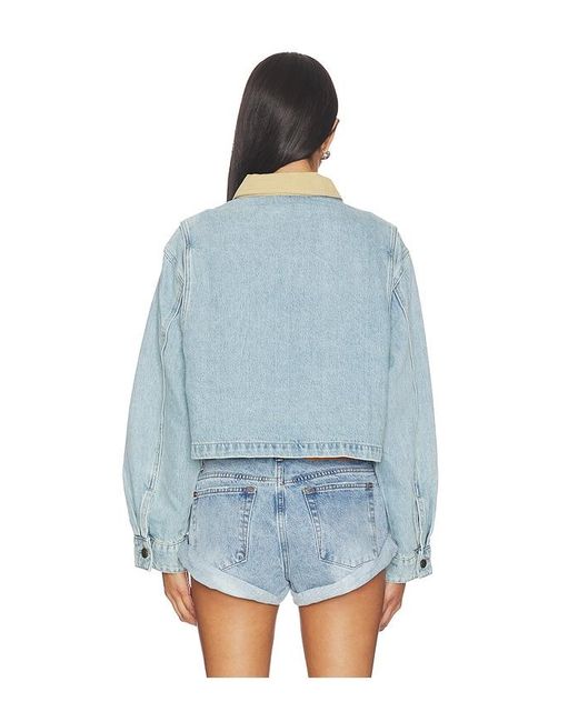 Blank NYC Blue Cropped Denim Jacket