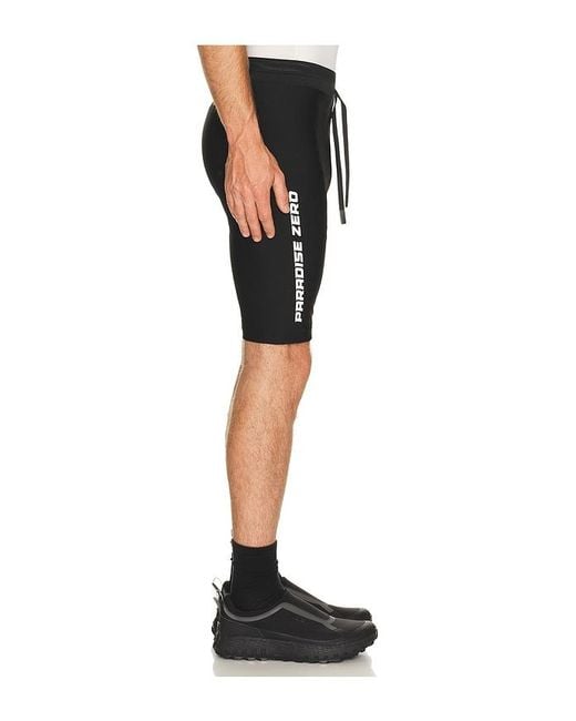 Paradise Zero Black Ribbed Half Tight for men