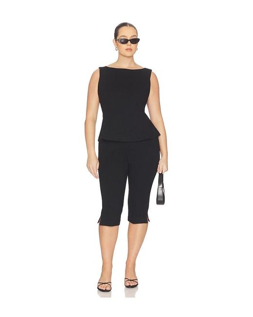 GOOD AMERICAN Blue Soft Stretch Ponte Pull On Capris