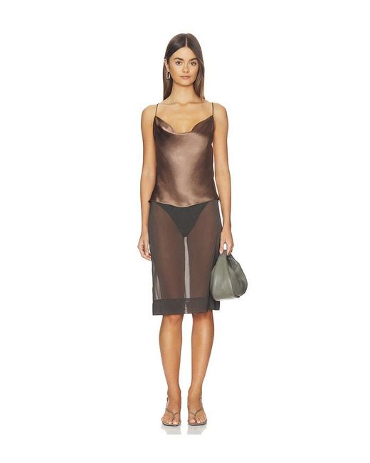 L'Agence Multicolor Calista Cowl Neck Cami Top