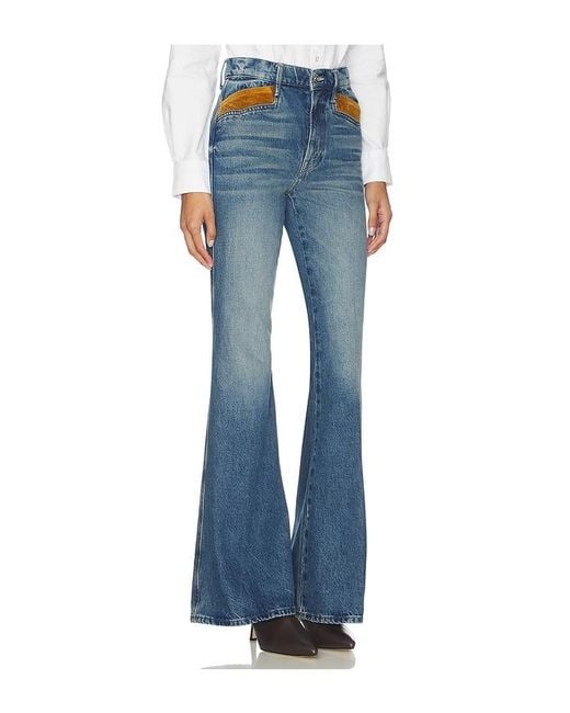 Mother Blue The Pointy Pocket Doozy Hee Jeansl