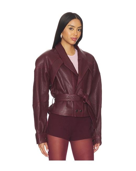 Manokhi Purple Karo Jacket