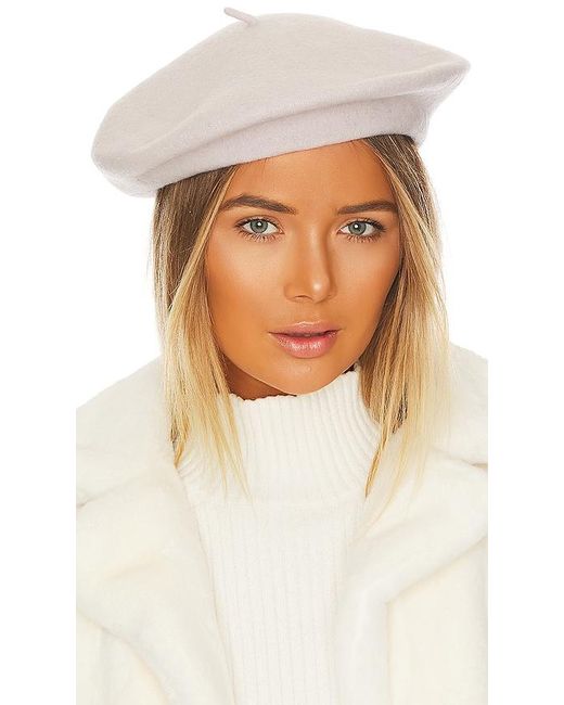 Hat Attack White Classic Wool Beret