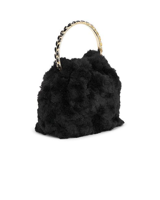 Olga Berg Black Philippa Top Handle Bag