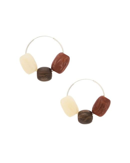 Casa Clara White Hikina Earrings