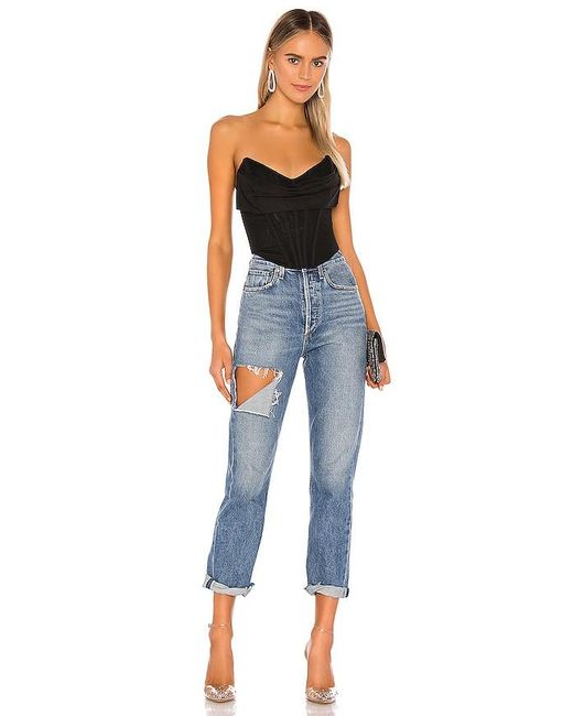 Nbd Black Hailee Bustier Top