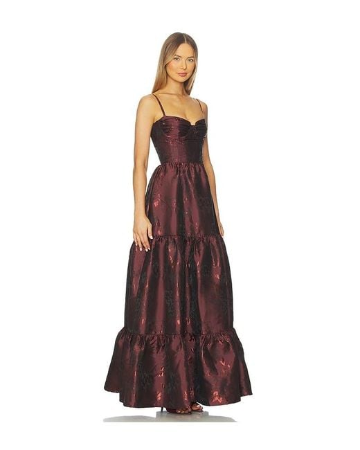 V. Chapman Purple Lucetta Gown