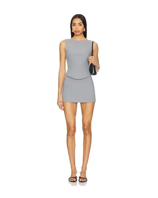 Amanda Uprichard Blue X Revolve Cooper Skort
