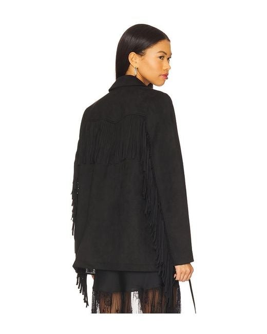 Show Me Your Mumu Black Sierra Fringe Jacket