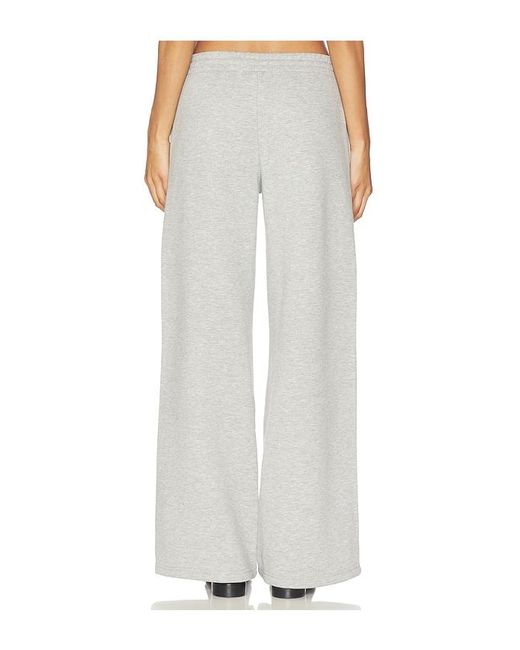 Anine Bing White Kacey Sweatpant Monogram
