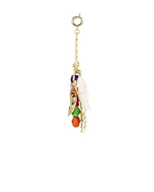 Timeless Pearly White Charms Rope Keychain