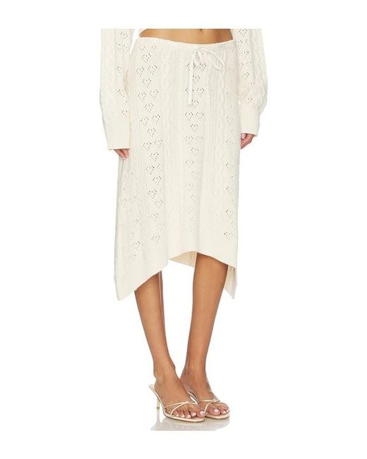 GUIZIO Natural Noah Cable Skirt
