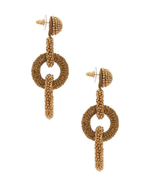 Deepa Gurnani Metallic Sienna Earrings
