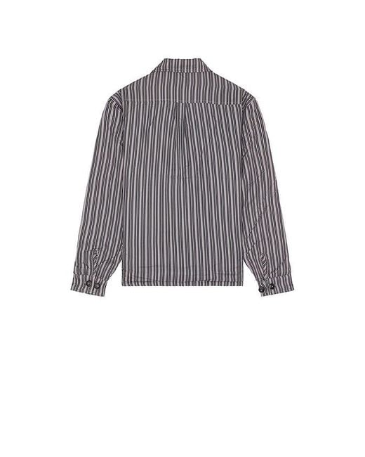 The Hundreds Gray Padded Long Sleeve Woven Shirt for men