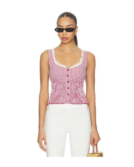 MORE TO COME Pink Milena Top