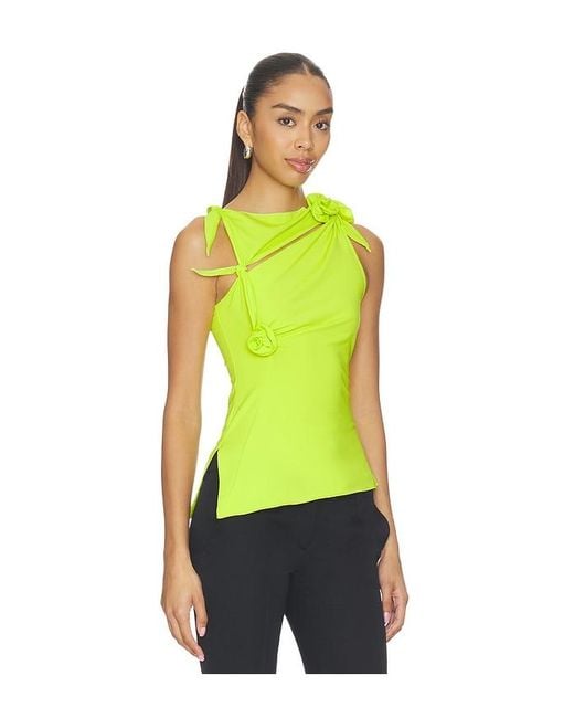 Coperni Green Flower Top