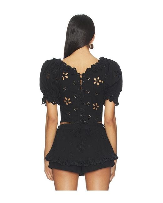 Yasmin Top en Black For Love & Lemons