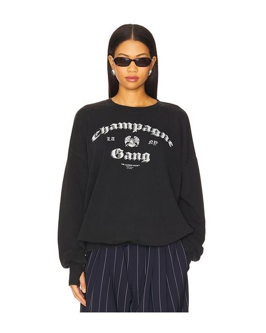The Laundry Room Black La Champagne Gang Ny Sweatshirt