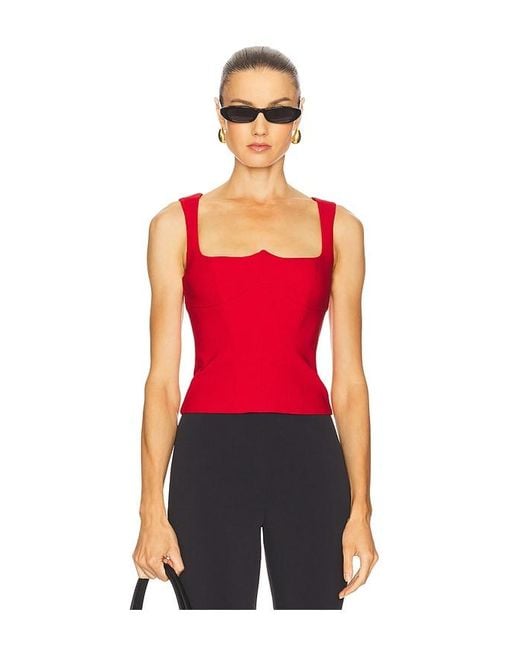 Camila Coelho Red Antonella Top